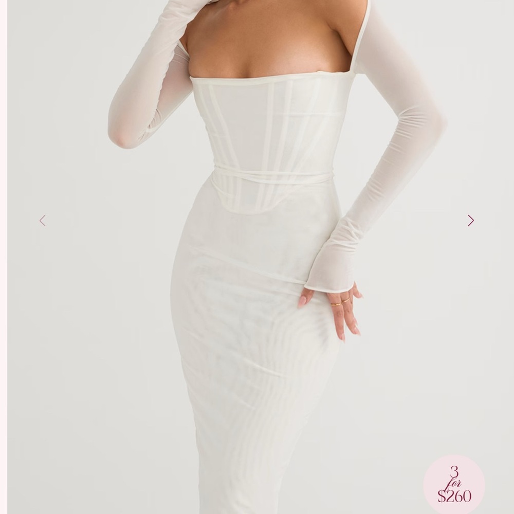 House of CB Black Long Sleeve Dress - Picture 3 of 3